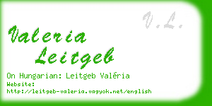 valeria leitgeb business card